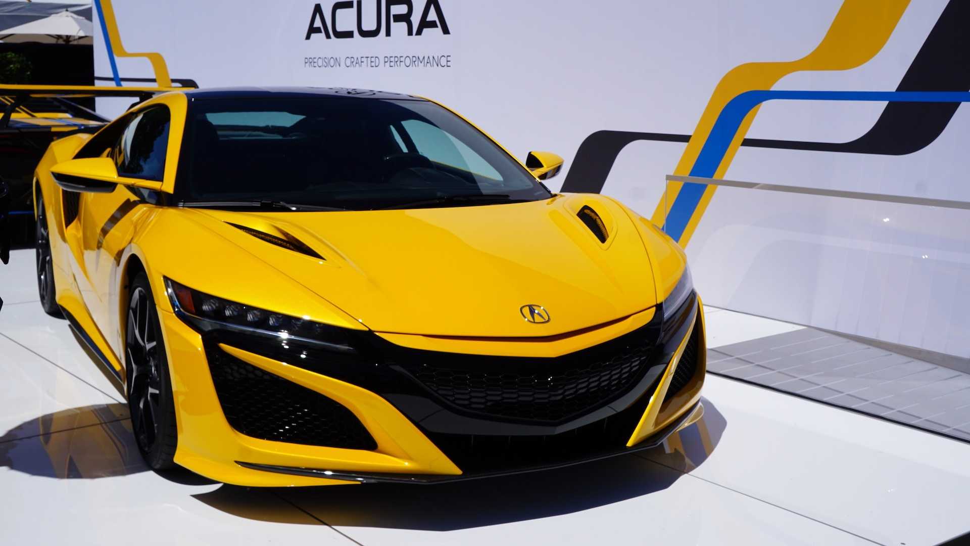 2020 Acura NSX Indy Yellow Pearl Pebble Beach