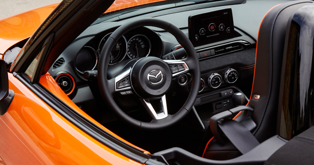 To commemorate its 30th anniversary, Mazda offered a flashy special limited-edition Mazda MX-5 Miata in Racing Orange.