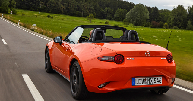 To commemorate its 30th anniversary, Mazda offered a flashy special limited-edition Mazda MX-5 Miata in Racing Orange.
