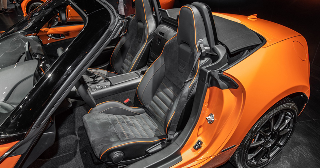 To commemorate its 30th anniversary, Mazda offered a flashy special limited-edition Mazda MX-5 Miata in Racing Orange.