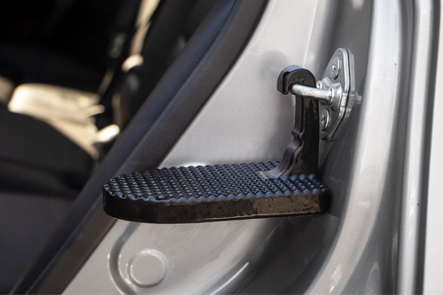 Use the Rightline Gear Moki Door Step as a step up for easier access to your vehicle’s roof. 