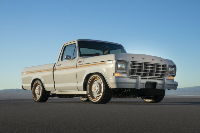 profile ford f100 eluminator ev concept truck