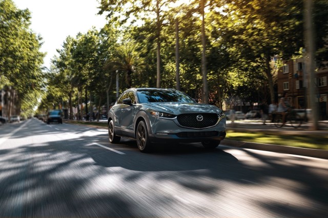 mazda cx-30 on the road