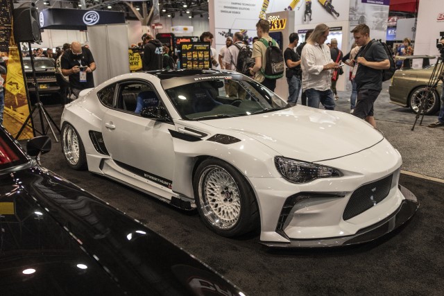 magnaflow tj hunt wide body brz at sema